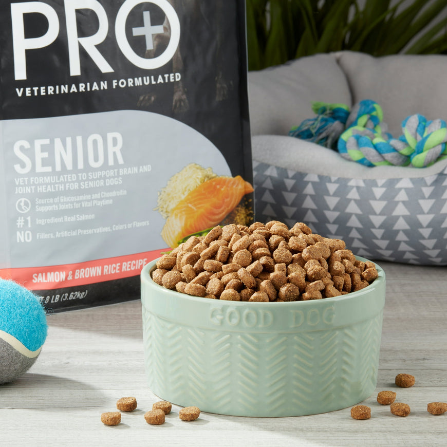 Pure Balance Pro+ Senior Salmon & Brown Rice Recipe Dry Dog Food, 8 lbs