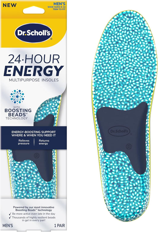 Dr. Scholl's® 24-Hour Energy Multipurpose Insoles, Returns Energy with Every Step, Relieves Foot Pressure & Tired Achy Feet, Memory Foam & Gel...