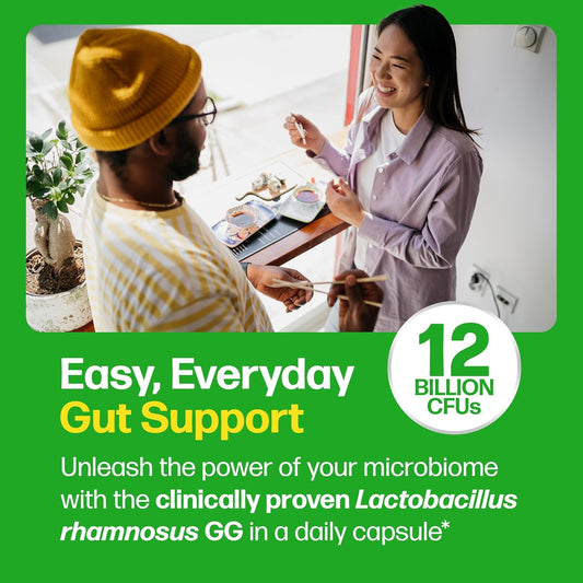 Culturelle Pro Strength Daily Probiotics For Digestive Health (2 Month Supply) with Prebiotics for Women & Men, Supports Occasional Diarrhea, Gas & Bloating, Gluten & Soy Free, 60 Count