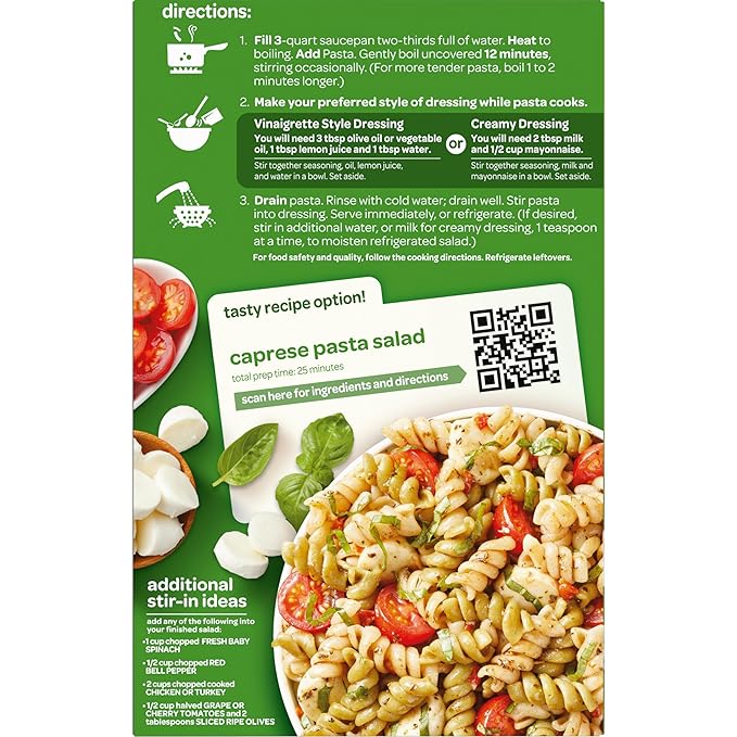Suddenly Salad Sweet Basil Pasta Salad - 7.7 Oz 12 Pack