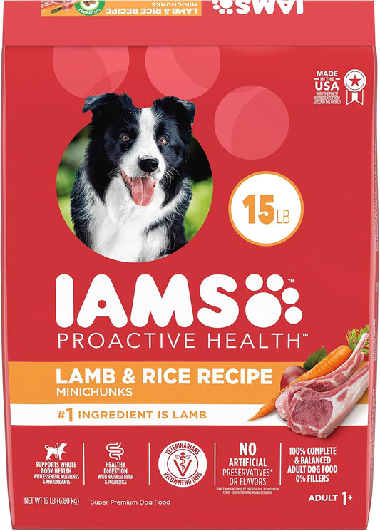 IAMS Proactive Health Minichunks Adult Dry Dog Food with Real Chicken and Whole Grains, 30 lb. Bag