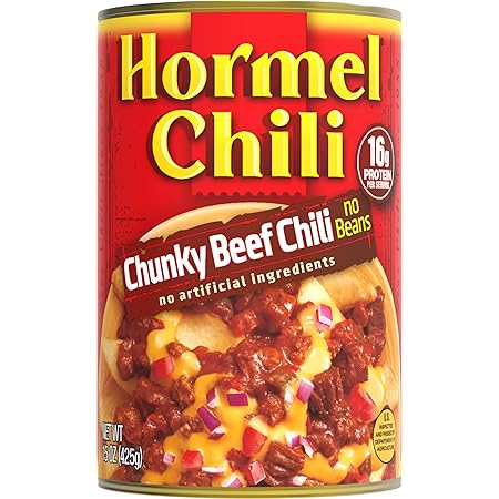 Hormel Chili Chunky Chili No Beans 12-Pack, 11.25 LB