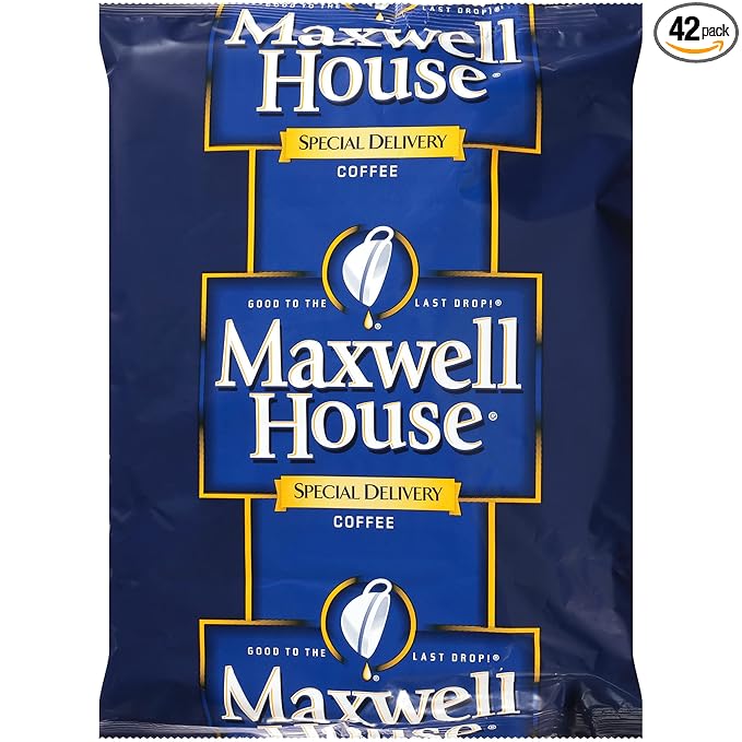 Maxwell House Special Delivery Ground Coffee Single Serve (1.4 oz Bags, Pack of 42)