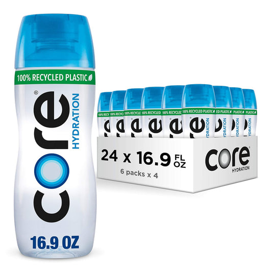 Core Hydration Perfectly Balanced Water, .5 L bottles, 24 Count (4 Packs of 6), USA Gymnastics Official Hydration Partner
