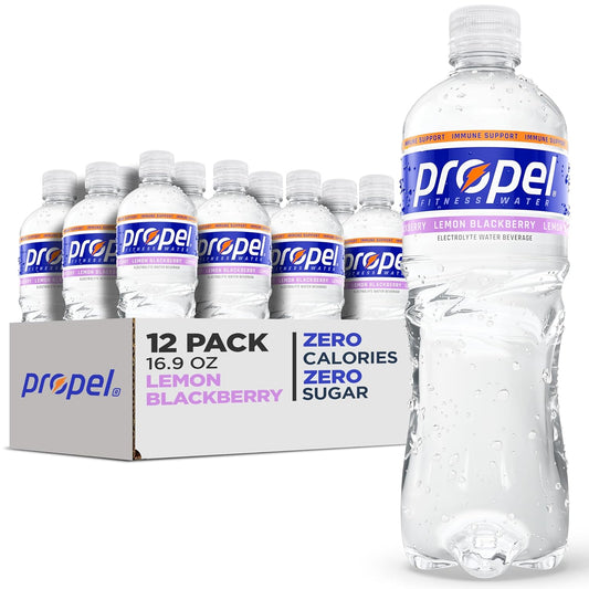 Propel Immune Support, Lemon Blackberry, 16.9 Fl Oz (Pack of 12)