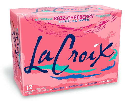 LaCroix Sparkling Water, Razz-Cranberry, 12 Fl Oz (pack of 12)