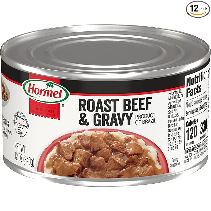Hormel Roast Beef & Gravy, 12-Ounce Cans (Pack of 12)