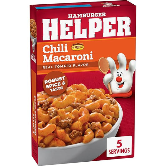 Hamburger Helper Chili Macaroni 5.2 Ounces, 12 per Case.