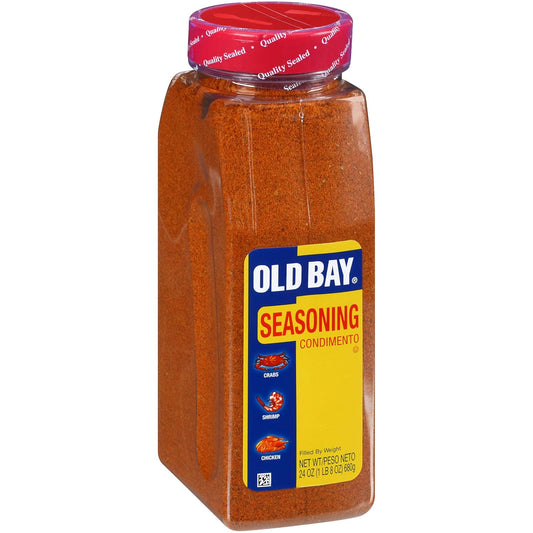 OLD BAY Seasoning, 24 oz - One 24 Ounce Container of OLD BAY All-Purpose Seasoning with Unique Blend of 18 Spices and Herbs for Crabs, Shrimp, Poultry, Fries, and More