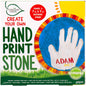 Creative Roots Handprint Stepping Stone, Includes 7-Inch Ceramic Stepping Stone & 6 Vibrant Paints, Garden Stepping Stone Kit, Paint Your Own Stepping Stone, DIY Stepping Stone for Kids Ages 8+ Red