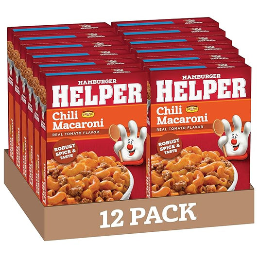 Hamburger Helper Chili Macaroni 5.2 Ounces, 12 per Case.