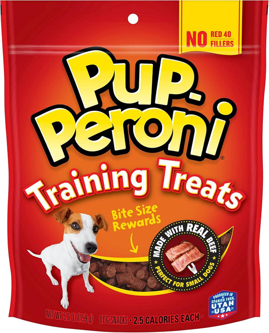Pup-Peroni Training Dog Treats, Original Beef Flavor, 5.6 Ounce (Pack of 8), Made with Real Beef, Bite Size Rewards
