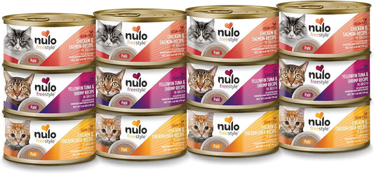 Nulo Freestyle Cat & Kitten Wet Pate Canned Cat Food, Premium All Natural Grain-Free, with 5 High Animal-Based Proteins and Vitamins to Support a...