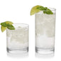 Libbey Province Tumbler and Rocks Glass Set, Elegant Drinkware Glasses Set, Tall Drinking Glasses with Modern Lines, Drinking Glasses Set of 16