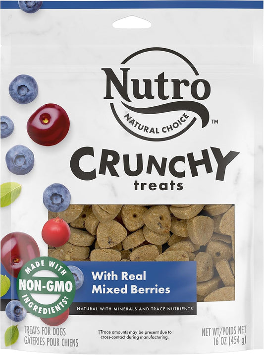 NUTRO Crunchy Dog Treats with Real Mixed Berries, 16 oz. Bag