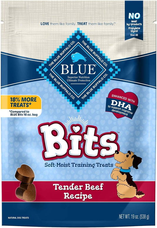 Blue Buffalo BLUE Bits Natural Soft-Moist Training Dog Treats, Beef Recipe 19-oz Bag 
Search on ebay 

Search on Walmart 
ASIN : B08XY6CFFW Submit 
#284 in pet supplies 
# 
Brand: Blue Buffalo 
Model number: 803831 
Product information/details