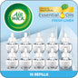 Air Wick Plug in Scented Oil Refill, 10ct, Fresh Linen, Air Freshener, Essential Oils, Eco Friendly Pack