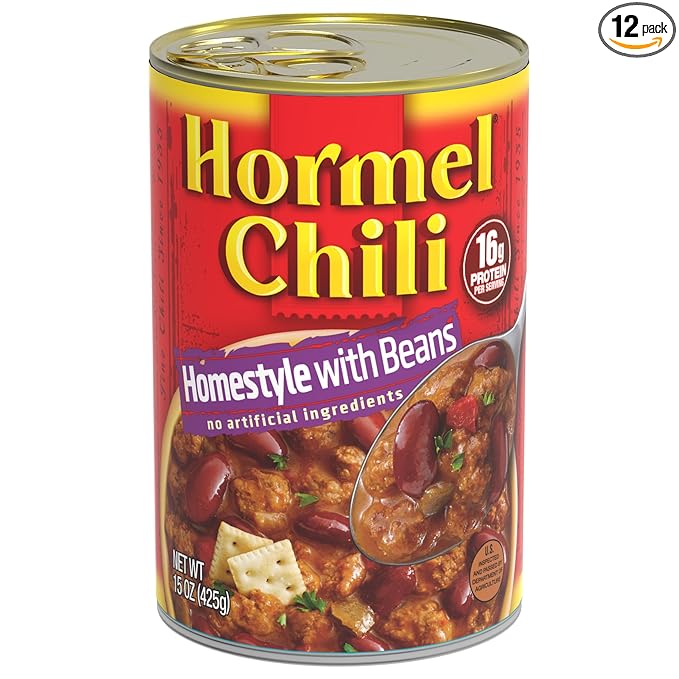 Hormel Chili Hormel Home Style Chili With Beans, 15 Ounce (Pack of 12)