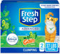 Fresh Step Clumping Cat Litter, With Febreze Gain, Advanced, Extra Large, 18.5lb (Pack of 2) , 37 Pounds total