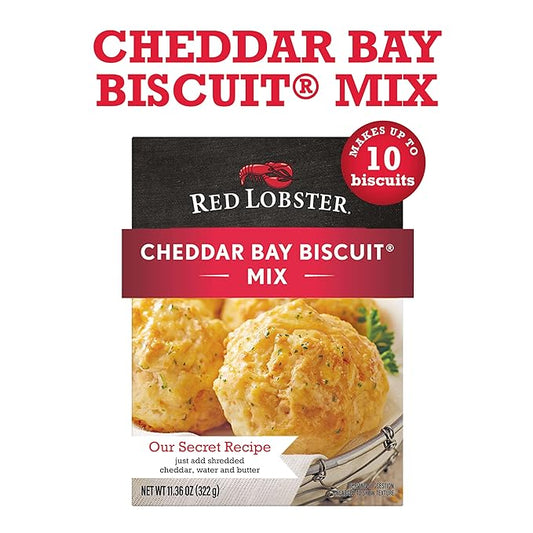 Red Lobster Cheddar Bay Biscuit Mix, Garlic Herb Seasoning Included, Cheddar Biscuit Mix, 11.36 Oz Box (Pack of 12)