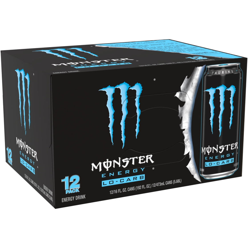 Monster Energy, LoCarb , Energy Drink, 12 Pack - 16 Fl Oz
