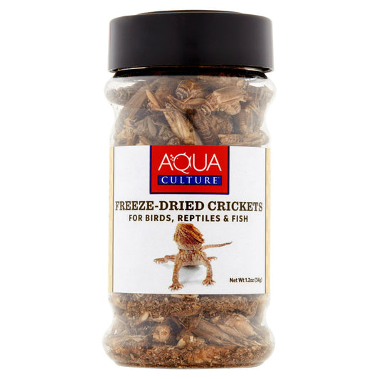 (2 pack) Aqua Culture Freeze-Dried Crickets for Birds, Reptiles & Fish, 1.2 oz