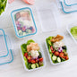 Snapware Total Solution 10-Pc Plastic Food Storage Containers Set, 3-Cup Rectangle Meal Prep Container, Non-Toxic, BPA-Free Lids with 4 Locking Tabs, Microwave, Dishwasher, and Freezer Safe 
