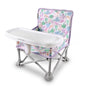 Summer by Bright Starts Pop ‘N Sit Portable Booster Booster Chair, Floor Seat, Indoor/Outdoor Use, Compact Fold, Joyful Geo, 6 Mos - 3 Yrs