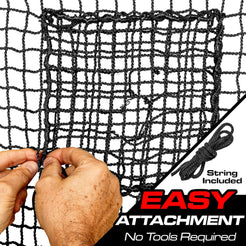 GoSports Universal Sports Net Repair Kits for Golf, Baseball, Soccer, and More - 8 x 8 Inch Sports Netting Patch Kits