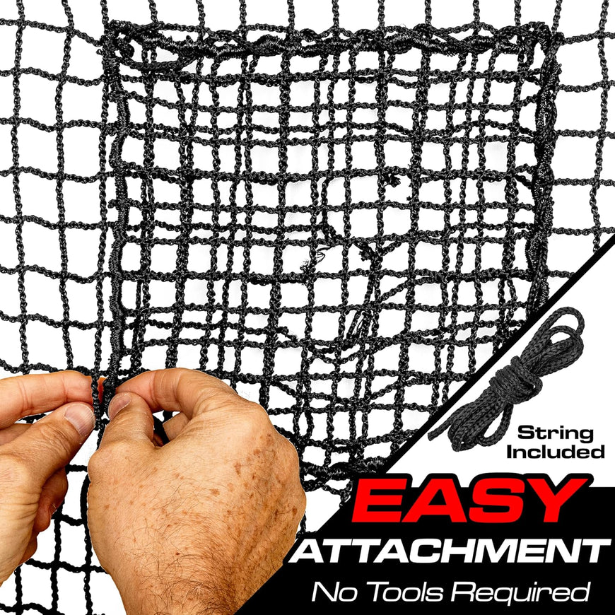 GoSports Universal Sports Net Repair Kits for Golf, Baseball, Soccer, and More - 8 x 8 Inch Sports Netting Patch Kits