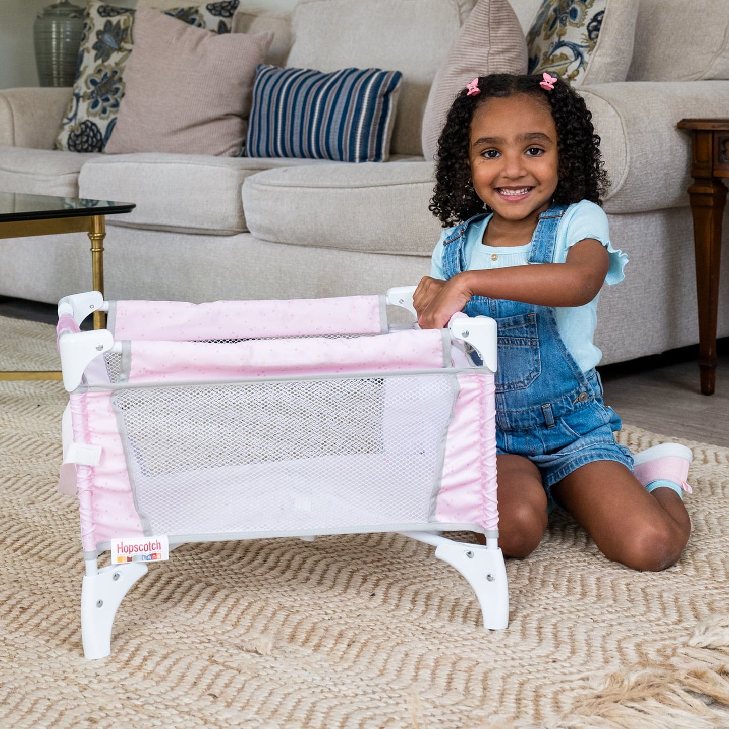 Hopscotch Lane My Baby DollÕs Plastic Travel Crib, Baby Doll Accessory, Children Ages 2+