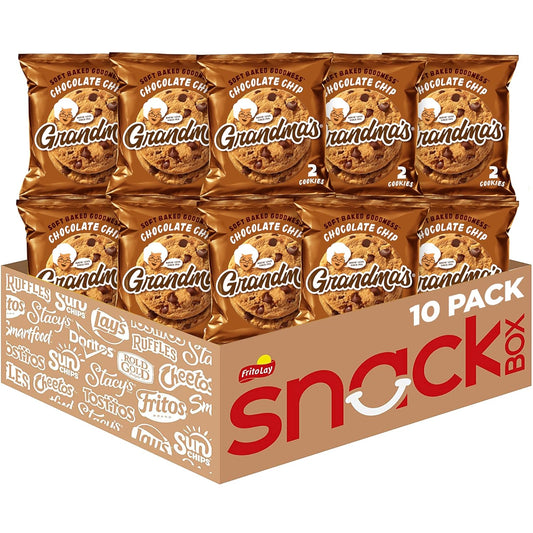 Grandma's Cookies, Chocolate Chip, 2.5 Ounce (Pack of 10)