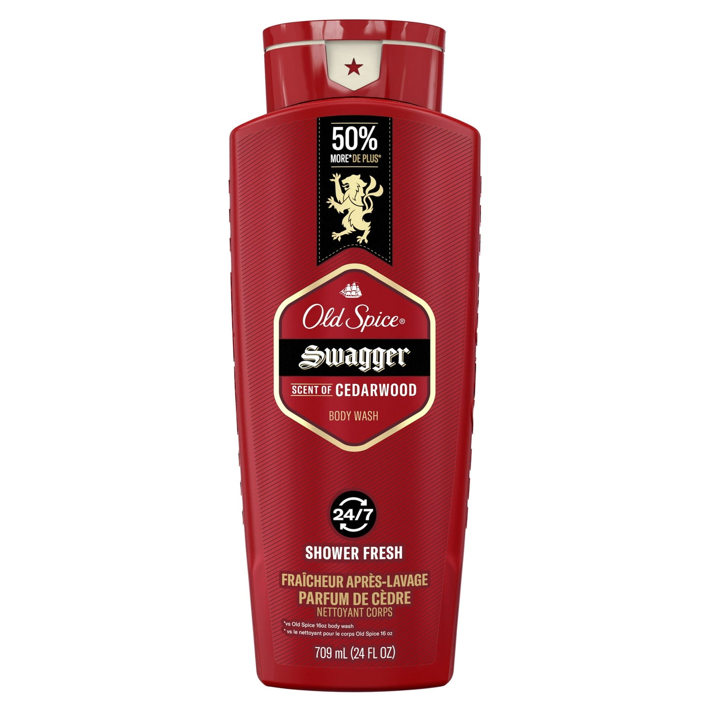 Old Spice Men's Body Wash, Swagger Scent of Confidence, 96oz, 4 Pack