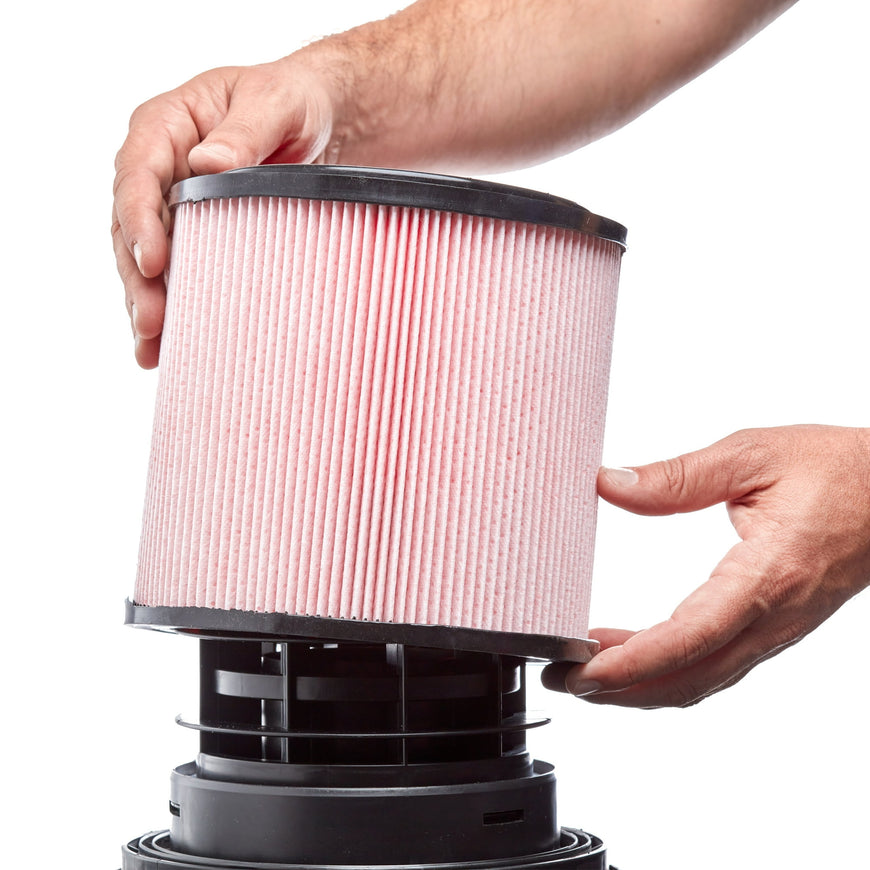HART 5 to 16 Gallon Fine Dust Cartridge Filter & Retainer, VCFF 3701, Wet/Dry Vacuum Cleaners