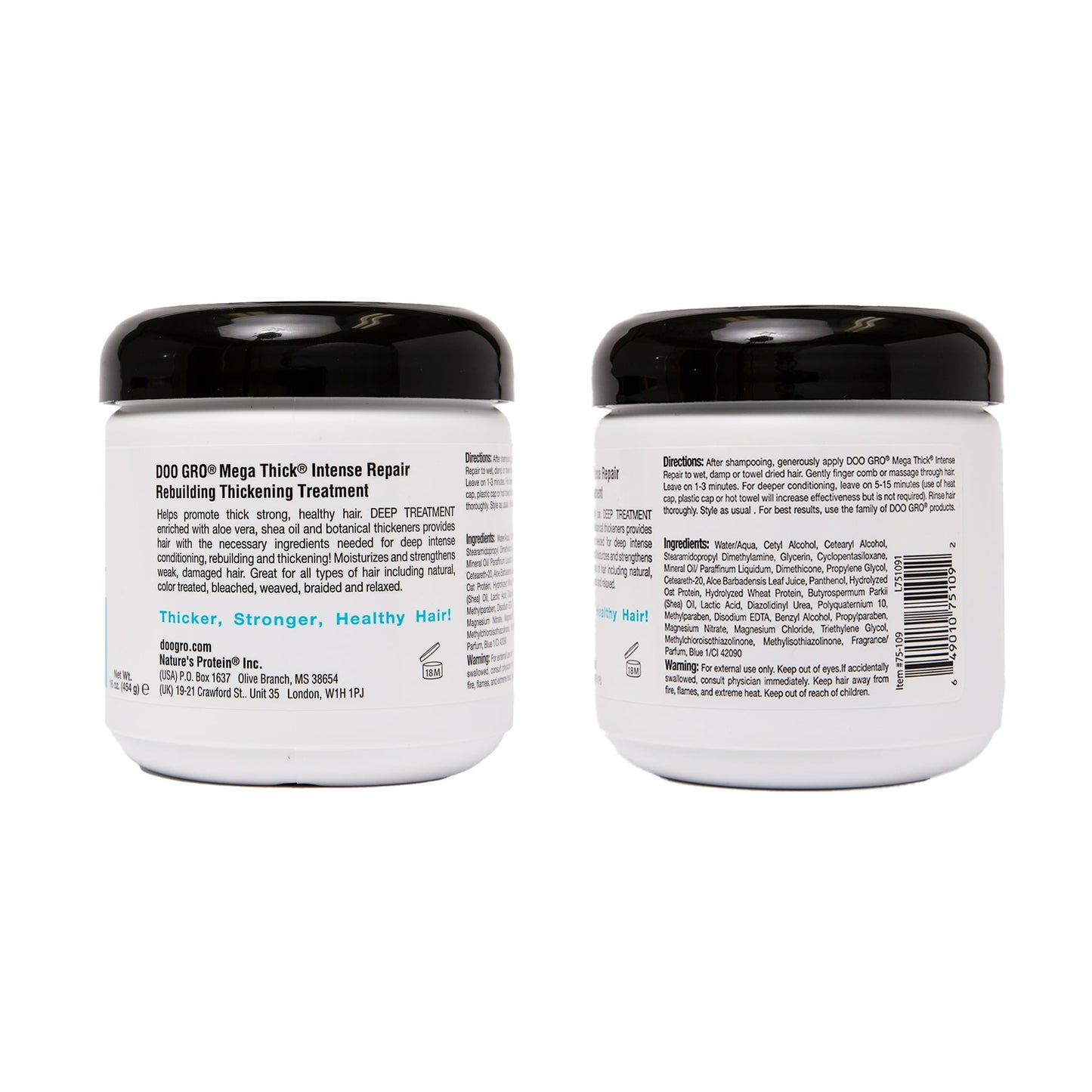 Doo Gro Mega Thick Rebuilding Intense Repair Thickening Treatment, 16 oz., Damaged Hair