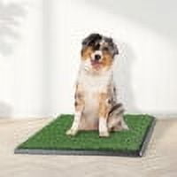 PETMAKER 20x25 Reusable 4-Layer Artificial Grass Puppy Pee Pad with Tray