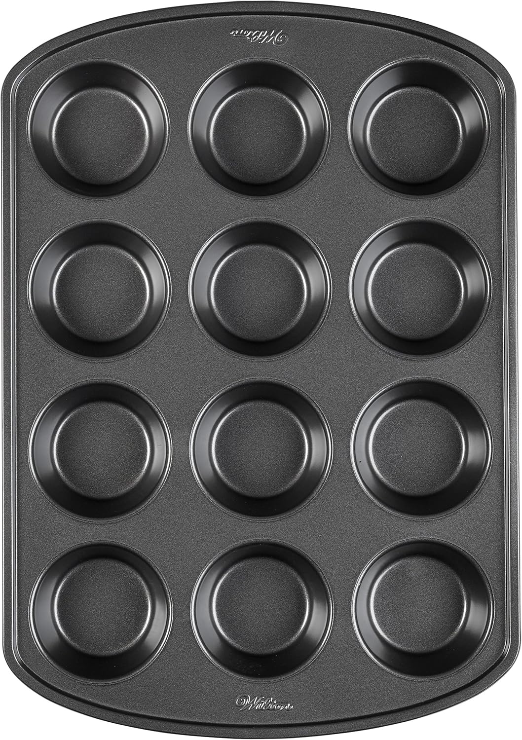 Wilton Perfect Results Premium Non-Stick Cupcake Pan, 12-Cup Muffin Tin, Steel Baking Supplies