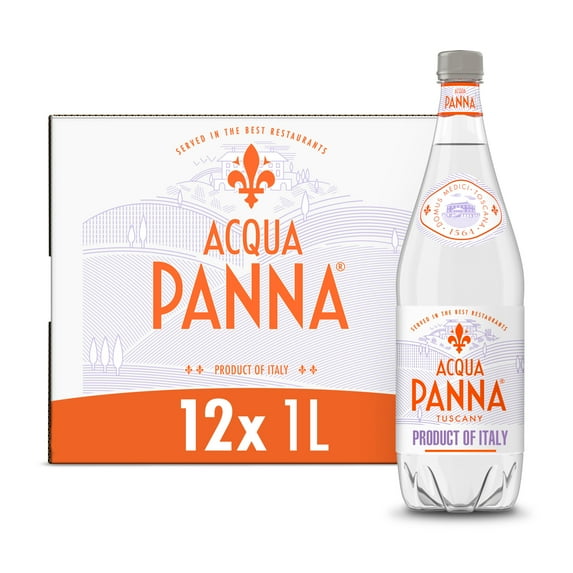 Acqua Panna Natural Spring Water, 405.6 fl oz, 12 Plastic Water Bottles