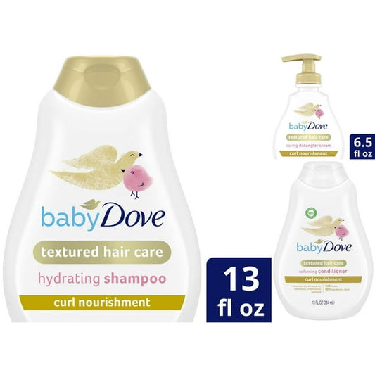Baby Dove Textured Hair Bundle, 3 Count
