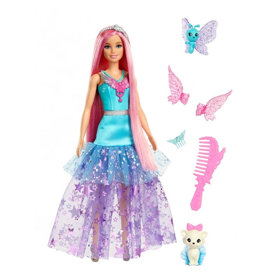 Barbie Doll with 2 Fantasy Pets and Dress, Barbie ÒMalibuÓ from Barbie a Touch of Magic