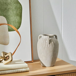 Better Homes & Gardens Three Handled Ceramic Vase, 10