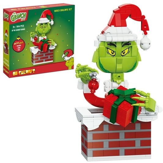 Brickcraft Up the Chimney Grinch Building Kit, (504 Pieces )Ð Limited Edition Christmas DŽcor Collectible & Gift for Kids Ages 8+