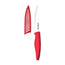 Farberware Professional 5-inch Ceramic Utility Knife with Red Blade Cover and Handle