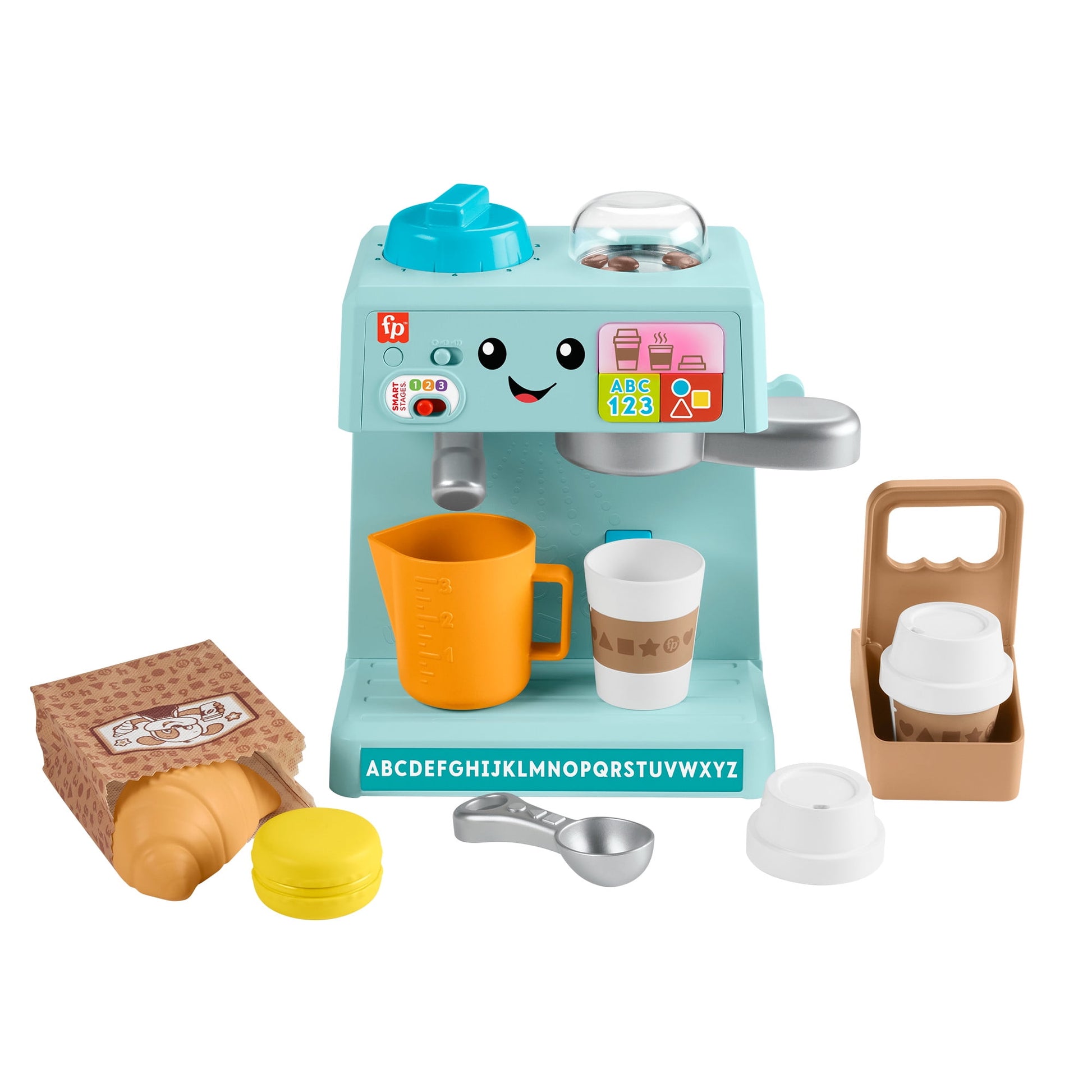 Fisher-Price Laugh & Learn Learn & Serve Coffee CafŽ Toddler Electronic Toy, 10 Play Pieces