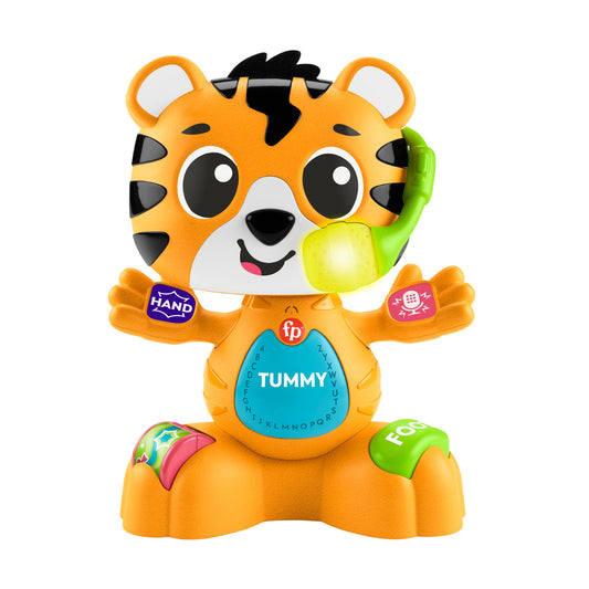 Fisher-Price Link Squad Bop & Groove Tiger Baby Learning Toy with Music & Lights