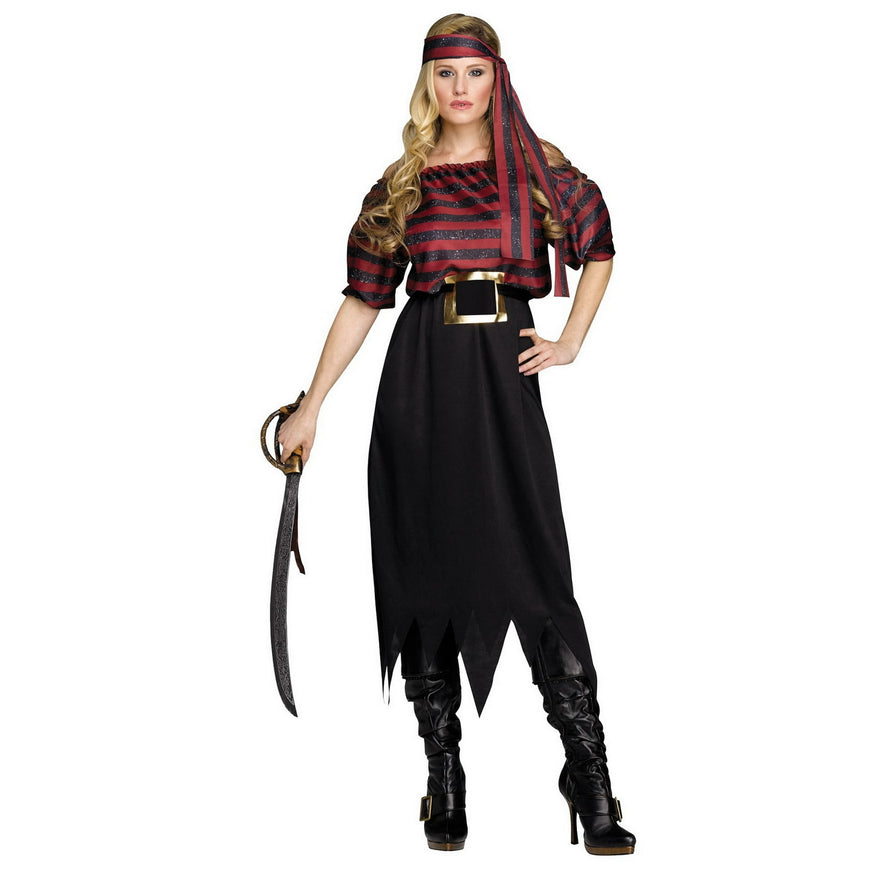 Fun World Womens Pirate Maiden Costume - One Size Fits Most