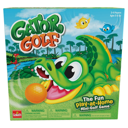 Goliath Games - Gator Golf- The Fun Play-at-Home Mini-Golf Skill & Action Game