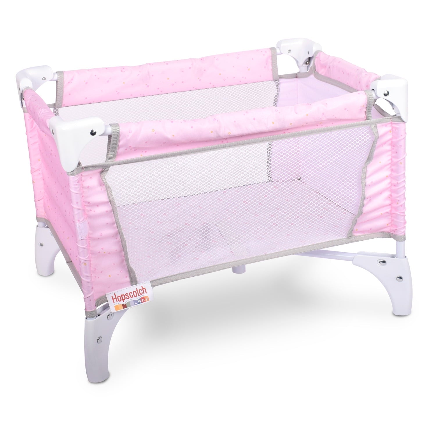 Hopscotch Lane My Baby DollÕs Plastic Travel Crib, Baby Doll Accessory, Children Ages 2+