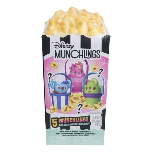 Disney Munchlings Mini Munch PoppinÕ Treat Bucket, 1.5 inch Collectible Poppin' Toy, Children Ages 3 and up