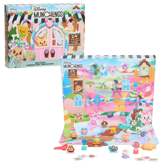 Disney Munchlings Advent Calendar, Collectible Munchlings Figures, for Boys and Girls, Ages 3 and Up